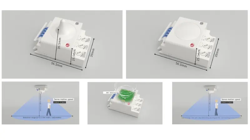 PDLUX သည် Smart Indoor Lighting အတွက် PD-MV1029A နှင့် PD-MV1029B 5.8GHz မိုက်ခရိုဝေ့ဖ်အာရုံခံကိရိယာများကို လွှင့်တင်သည်